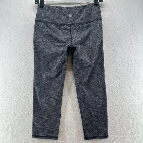 Athleta Leggings Womens Size S Energy Chaturanga Capri Athletic Workout Gray - Picture 2 of 11